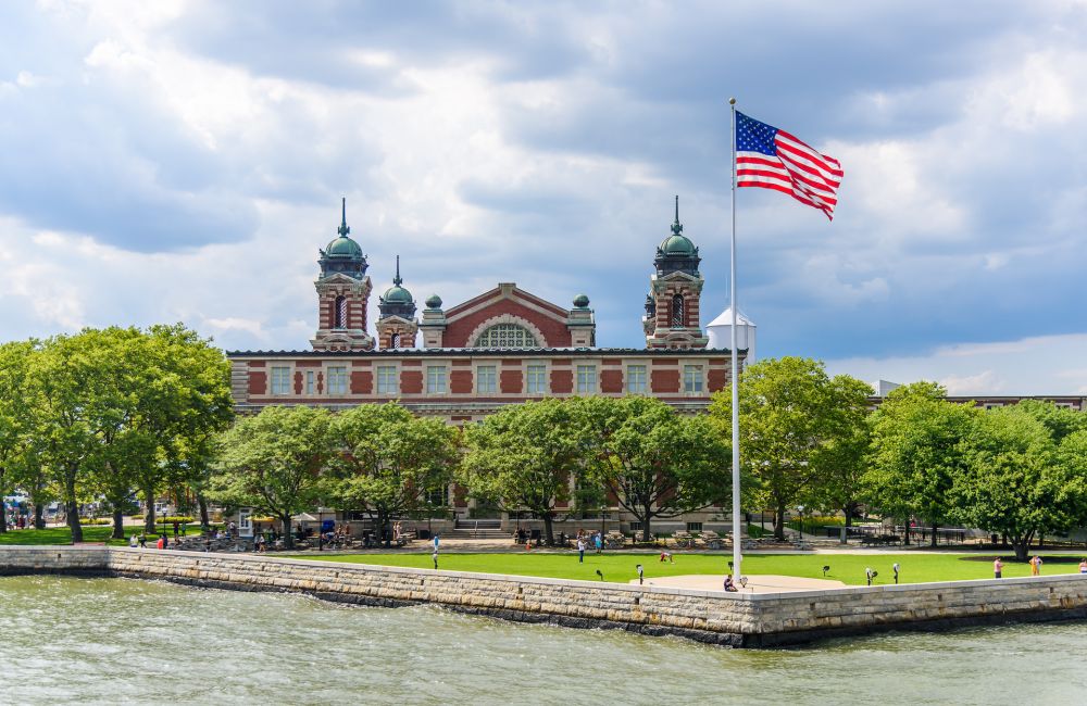The Immigrant museum sited on Ellis Island, gateway for over 12 immigrants to the Usa
