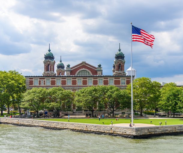 The Immigrant museum sited on Ellis Island, gateway for over 12 immigrants to the Usa